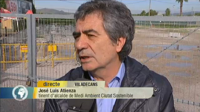 Imatge del programa 'Els Matins' de TV3 on es tractava la problemàtica dels AFTERS de Viladecans (Tinent d'Alcalde de Medi Ambient i Ciutat Sostenible de l'Ajuntament de Viladecans) (7 Novembre 2011)